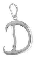 Pingente Letra D Prata Legítima 925 Pingente Letra D Prata Legítima 925