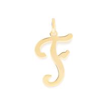Pingente letra folheado a ouro Letra f 540675 Rommanel