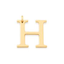 Pingente letra folheado a ouro Letra h 542323 Rommanel