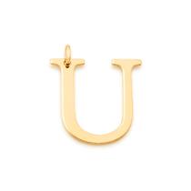 Pingente letra folheado a ouro Letra u 542323 Rommanel