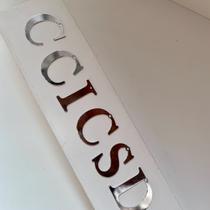 Pingente Letra Inicial Feminino Semijoia Personalizada Banhada a Ouro 18k ou Ródio Branco Simonatto