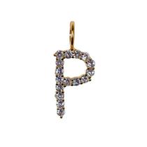 Pingente Letra P Com Zircônias Pingente Letra P Com Zircônias