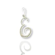 Pingente Letra Prata Legitima 925 Grande