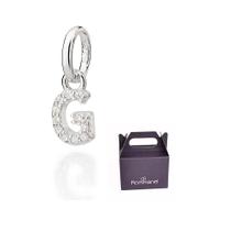 Pingente Letra Prata Maciça 925 com Zircônia Rommanel 840109