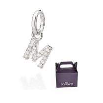 Pingente Letra Prata Maciça 925 com Zircônia Rommanel 840109