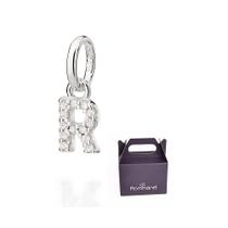 Pingente Letra Prata Maciça 925 com Zircônia Rommanel 840109