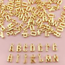 Pingente Letras Douradas Em Abs Kit Miçangas 100un Infantil - Focu's Ecomm