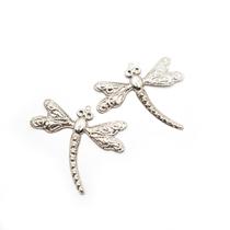 Pingente Libélula Metal Níquel 37x41mm 10pçs 9g Pingente Libélula Metal Níquel 37x41mm 10pçs 9g