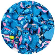 Pingente Lilo Stitch Infantil Personagem Disney 23x30mm 5pçs 13g