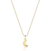 Pingente Lua Delicado Pequeno Em Ouro 18k P79 Pingente Lua Delicado Pequeno Em Ouro 18k P79