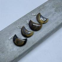 PINGENTE LUA OLHO DE TIGRE MINI - CORAGEM - Prata 950 e Pedra Natural