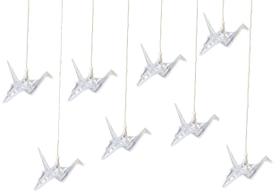 Pingente Luminoso de Led Decorativo Origami Tsuru 8 lampadas - Raffaello Decor
