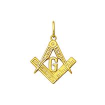 Pingente Maçonaria 30 milímetros Ouro 18K Original K420