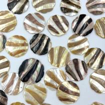 Pingente Madrepérola Redonda Concha 30pçs Natural 32 a 38mm Pingente Madrepérola Redonda Concha 30pçs Natural 32 a 38mm