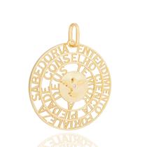 Pingente Mandala Divino Em Ouro 18k Com Brilhante Pingente Mandala Divino Em Ouro 18k Com Brilhante