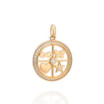 Pingente Mandala Elementos Banhado a Ouro Rommanel 542885 Cor:Dourado Pingente Mandala Elementos Banhado a Ouro Rommanel 542885 Cor:Dourado