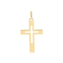 Pingente Masculino Chapinha Cruz Vazada 3cm X Zircônia Pingente Masculino Chapinha Cruz Vazada 3cm X Zircônia