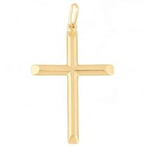 Pingente Masculino Cruz Crucifixo De Ouro 18k 750
