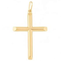 Pingente Masculino Cruz Crucifixo De Ouro 18k 750