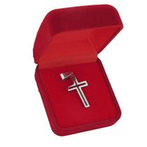 Pingente Masculino Cruz Luxo Vazada Prata 925 Legitima
