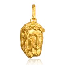 Pingente Masculino Face De Cristo 17mm Ouro 18k 750 c/ Estojo e Certificado