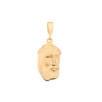 Pingente Masculino Face de Cristo Banhado a Ouro 18k 540504