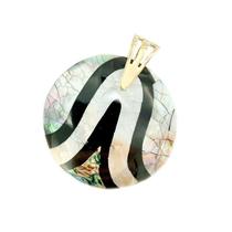 Pingente maxi em madrperola e abalone Pingente maxi em madrperola e abalone