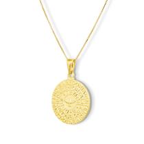 Pingente Medalha 7 Dons do Espírito Santo Banhado ouro 18k