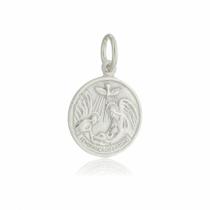 Pingente Medalha Batismo Maciça Prata 925 Kl
