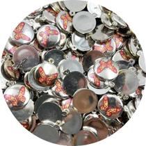 Pingente Medalha com Borboleta 23x19mm Níquel 10pçs 10g