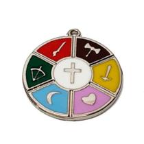 Pingente Medalha das 7 Linhas da Umbanda Candomblé