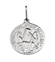 Pingente Medalha de São Bento em Prata 925