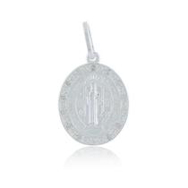 Pingente Medalha De São Bento Prata 925 Dupla Face Religioso Pingente Medalha De São Bento Prata 925 Dupla Face Religioso