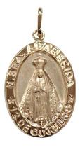 Pingente Medalha Em Ouro 18k Nossa Senhora Aparecida Oca Pingente Medalha Em Ouro 18k Nossa Senhora Aparecida Oca