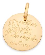 Pingente Medalha Escrito Melhor Mãe Do Mund 542614