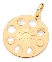 Pingente Medalha Fases Da Lua Composto Por S 542622