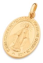 Pingente Medalha Formato Oval De Nossa Senho 542690 Pingente Medalha Formato Oval De Nossa Senho 542690