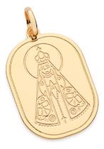 Pingente Medalha Formato Retângular, Com Um 542780