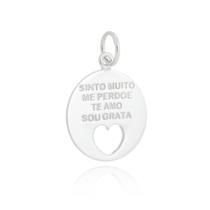 Pingente Medalha Hooponopono Prata 925 Kl Pingente Medalha Hooponopono Prata 925 Kl