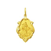 Pingente Medalha Iemanjá Orixá Ouro 18K Ornato Pequeno K070