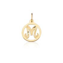 Pingente Medalha Letra M Ouro 18k Puro Pingente Medalha Letra M Ouro 18k Puro
