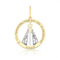Pingente Medalha N.S Aparecida Ouro 18k