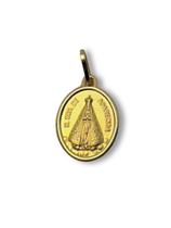 Pingente Medalha Nossa Senhora Aparecida Em Ouro 18K 750 (cod7B)