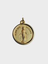 Pingente Medalha Nossa Senhora das Graças Ouro 18k Ishizaki - 1.39 Pingente Medalha Nossa Senhora das Graças Ouro 18k Ishizaki - 1.39