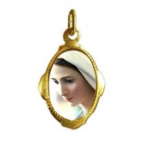Pingente Medalha Nossa Senhora Rainha da Paz Resinada Pingente Medalha Nossa Senhora Rainha da Paz Resinada
