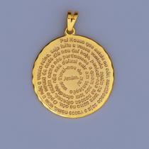 Pingente Medalha Pai Nosso 2,5cm
