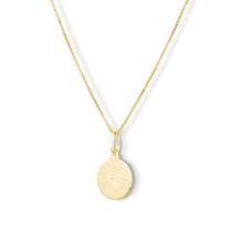 Pingente Medalha Pai Nosso Banhada Ouro 18k