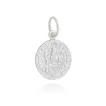 Pingente Medalha São Bento Delicada Prata 925 Kl