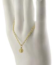 Pingente Medalha São Bento Ouro 18k 750 Certificado Garantia