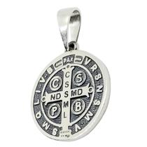 Pingente Medalha São Bento, Prata 925 Pingente Medalha São Bento, Prata 925